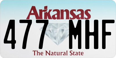 AR license plate 477MHF