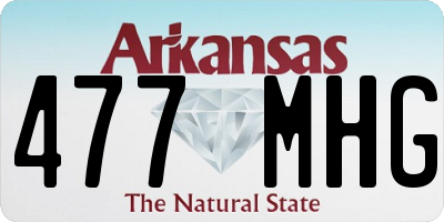AR license plate 477MHG