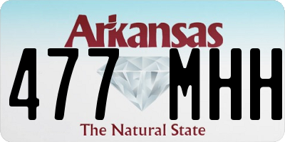 AR license plate 477MHH
