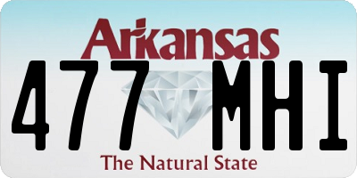 AR license plate 477MHI