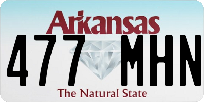 AR license plate 477MHN