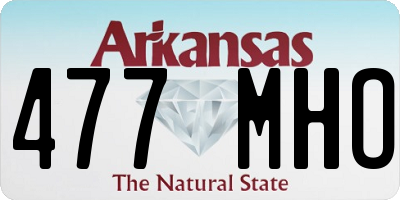 AR license plate 477MHO