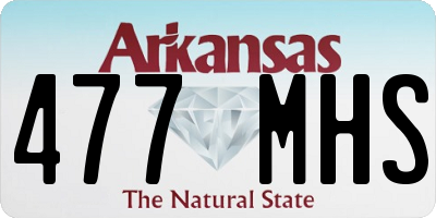 AR license plate 477MHS