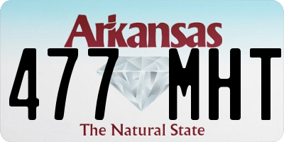 AR license plate 477MHT