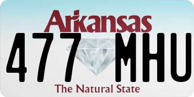 AR license plate 477MHU