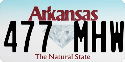 AR license plate 477MHW