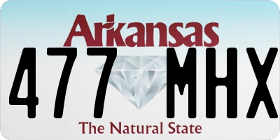 AR license plate 477MHX