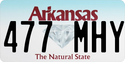 AR license plate 477MHY