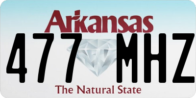 AR license plate 477MHZ