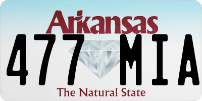AR license plate 477MIA