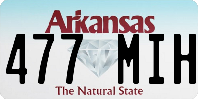 AR license plate 477MIH