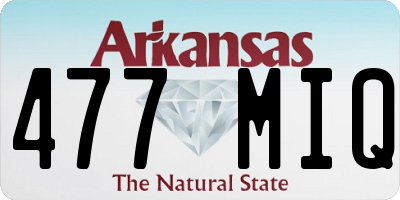 AR license plate 477MIQ