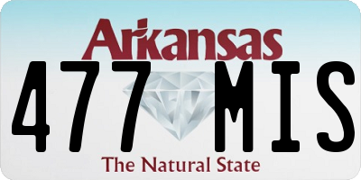 AR license plate 477MIS