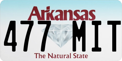 AR license plate 477MIT