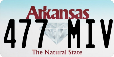 AR license plate 477MIV