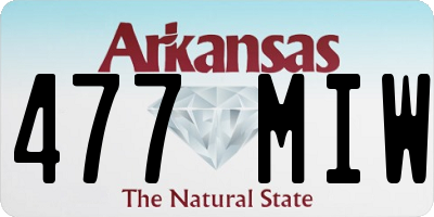 AR license plate 477MIW