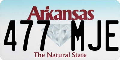 AR license plate 477MJE