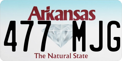 AR license plate 477MJG