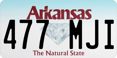 AR license plate 477MJI