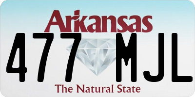 AR license plate 477MJL