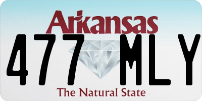 AR license plate 477MLY