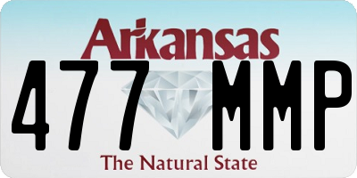 AR license plate 477MMP