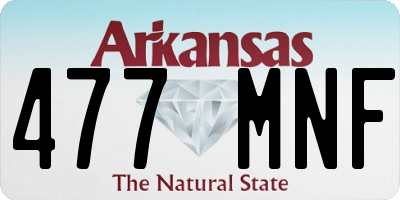 AR license plate 477MNF