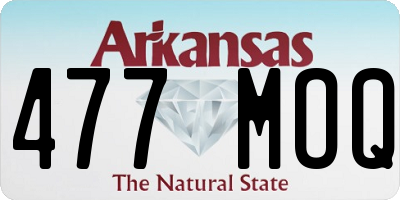 AR license plate 477MOQ