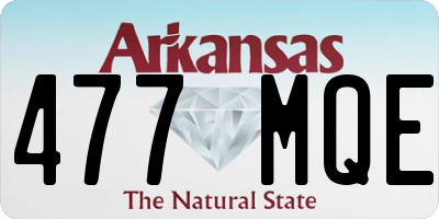 AR license plate 477MQE