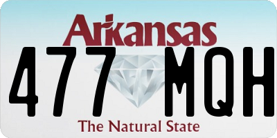 AR license plate 477MQH