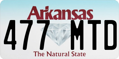 AR license plate 477MTD