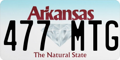 AR license plate 477MTG