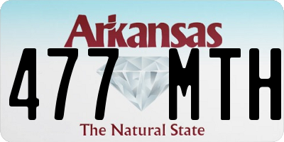 AR license plate 477MTH
