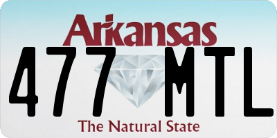 AR license plate 477MTL