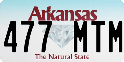 AR license plate 477MTM