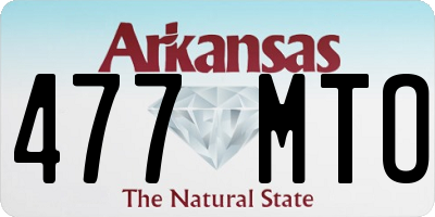 AR license plate 477MTO