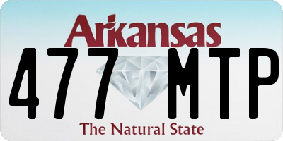 AR license plate 477MTP