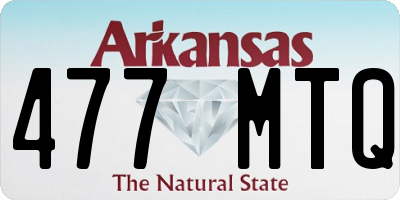 AR license plate 477MTQ