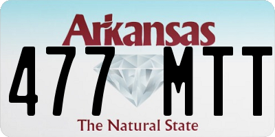 AR license plate 477MTT