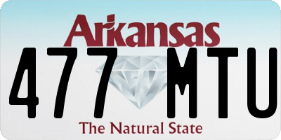 AR license plate 477MTU