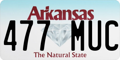AR license plate 477MUC
