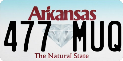 AR license plate 477MUQ
