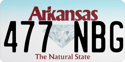 AR license plate 477NBG