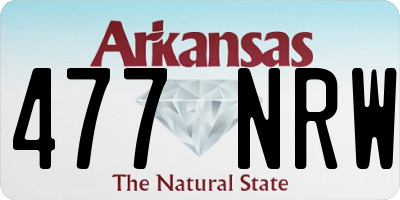AR license plate 477NRW
