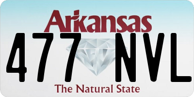 AR license plate 477NVL