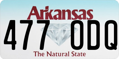 AR license plate 477ODQ