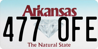 AR license plate 477OFE