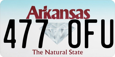 AR license plate 477OFU