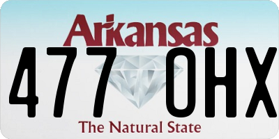 AR license plate 477OHX