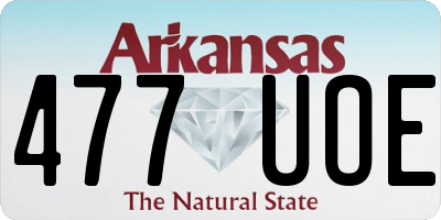 AR license plate 477UOE